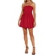 thumbnail image 4 of Vestido tubo sin mangas Inspire Chic para mujer, vestido mini de fiesta sin hombros, color rojo, 4 of 6