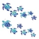 thumbnail image 1 of 12 pegatinas de pared de tortuga marina, pegatinas de vinilo de tortuga oceánica, pegatinas de baño subacuáticas, pegatinas de pared impermeables, decoración (azul), 1 of 5