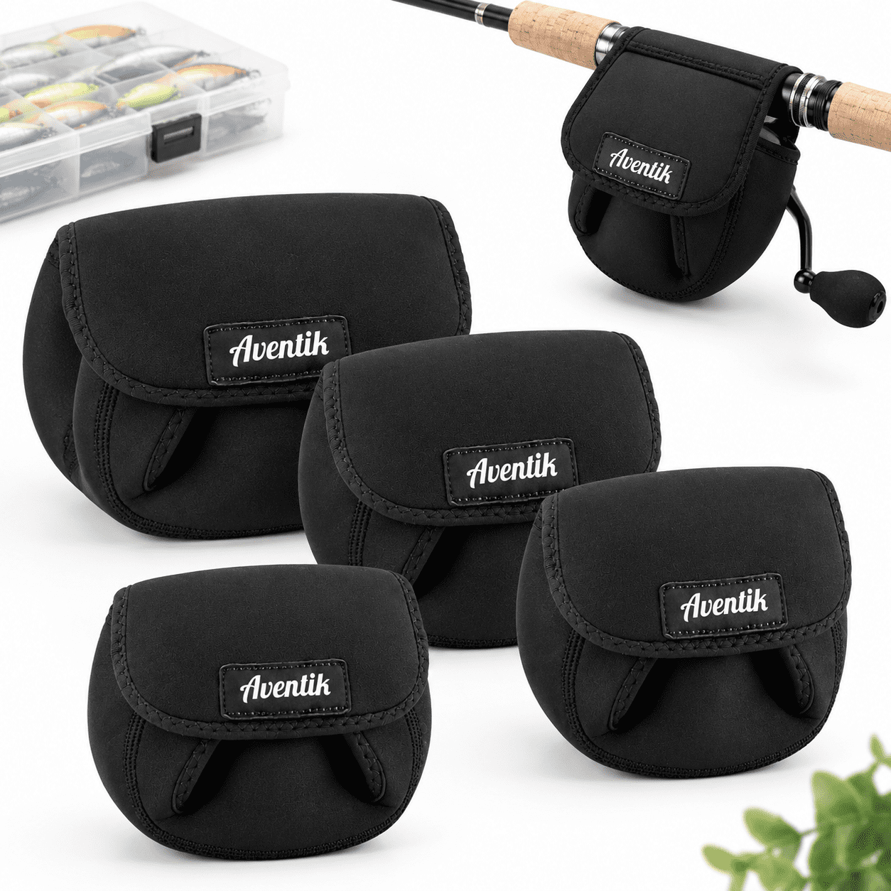 Neoprene Spinning Reel Protective Cover 3 Pack for 2000-4000 Series Reels