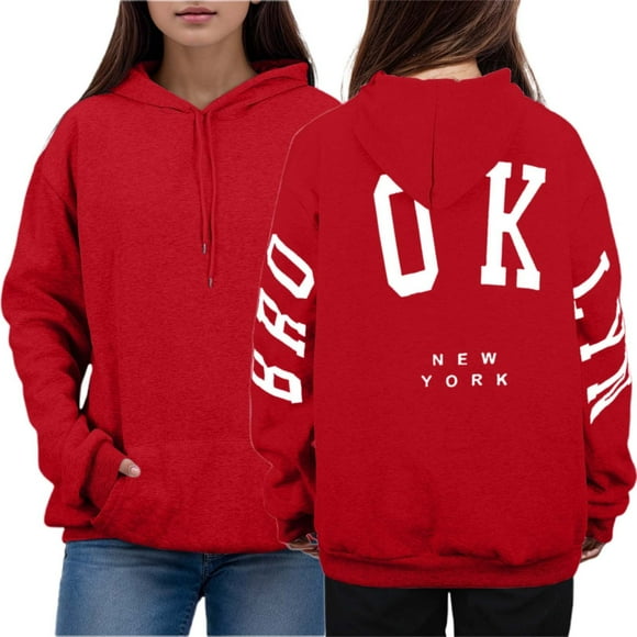 2025 Women's Hoodies & Sweatshirts Women’S Casual Print Hoodie Sweater Dresses for Women Hoodie Long Sleeve Solid Zip Hoodie Women Color Sweatshirt for Everyday Zipper Hoodies