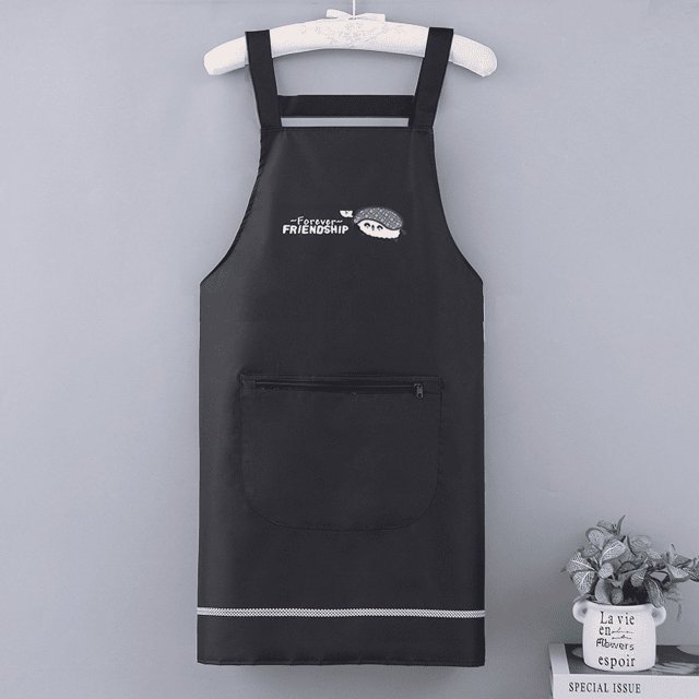 Delantal impermeable a prueba de agua y aceite, delantal para hombres y mujeres, lindo, a la moda, resistente al desgaste, cintura antiadherente, aceite