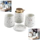 thumbnail image 5 of Juego de accesorios de baño de cerámica, botella dispensadora de loción, taza de enjuague bucal, taza de cepillo de , vaso, artículos de baño Corto Baoblaze Cosas de baño, 5 of 8