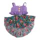 thumbnail image 3 of Ropa de verano para muñecas: traje de vestido floral sin mangas para muñeca americana de 18 pulgadas, Púrpura Zulema Vestido de muñeca americana, 3 of 5