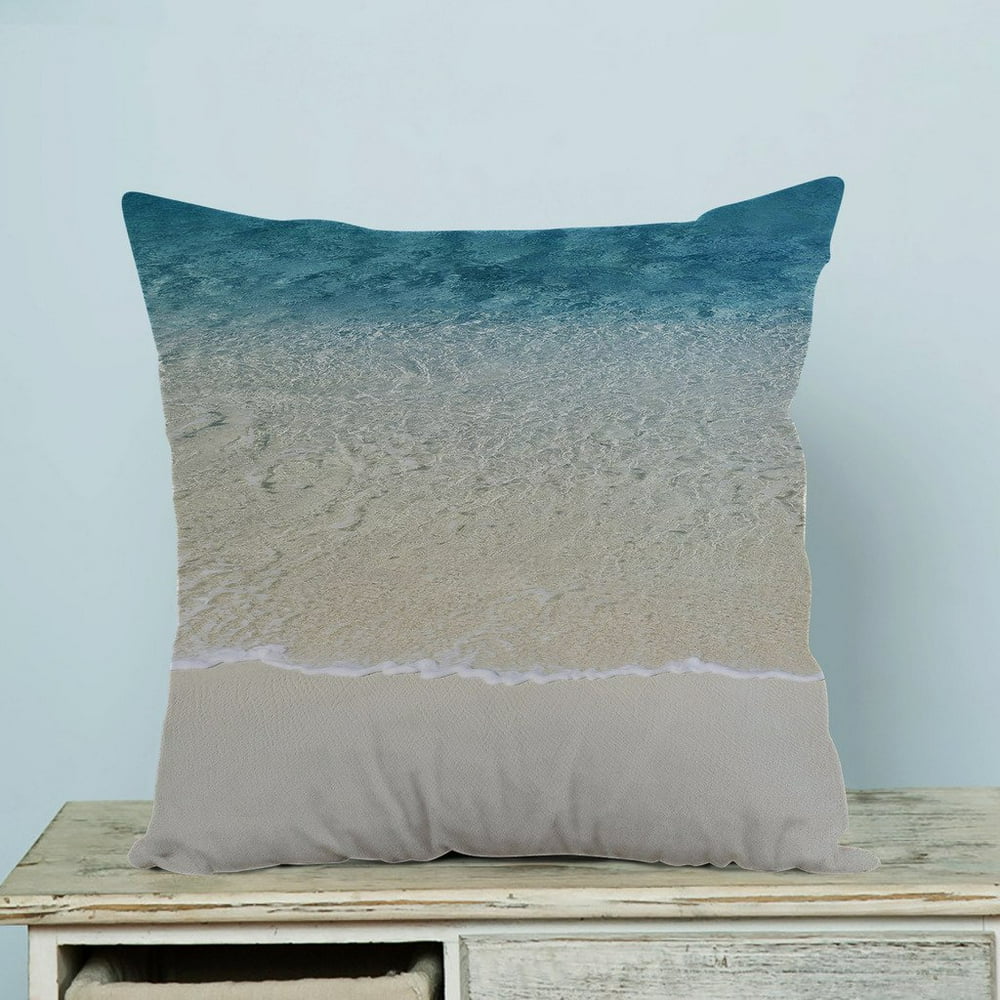 GCKG Beach Pillow Case Pillow Cover Pillow Protector Two Sides 20 x 20