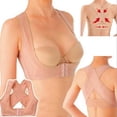 thumbnail image 4 of Updated Posture Corrector for Women, Adjustable Upper Back Brace for Clavicle Support and Providing Pain Relief from Neck, Shoulder - Comfortable Upright Back Straightener-skincolor-m, 4 of 8