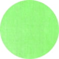 thumbnail image 1 of Ahgly Company Indoor Round Solid Green Modern Area Rugs, 3' Round, 1 of 4