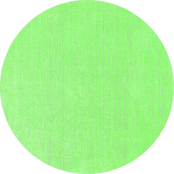 Ahgly Company Indoor Round Solid Green Modern Area Rugs, 3' Round