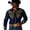Navy@GC@, variant on CONZONE Mens Western Cowboy Shirts Long Sleeve Buttons Down Shirts for Men Trendy Embroidered Lapel Soft Lightweight Tops