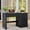 Pure Black, variant on Vabches Farmhouse Wood 47" Executive Desk, Home Office Computer Desk with Charging Station and File Drawer