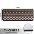 thumbnail image 5 of Kitchen Rugs Sets Of 2,Boho Red Knitted Ethnic Pattern Anti Fatigue Kitchen Mat Rugs Non Slip Washable,Decorative Kitchen Floor Mats for Kitchen,Sink,Laundry,17"x47"+17"x47", 5 of 5