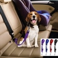 thumbnail image 2 of Cinturón de seguridad para el coche para mascotas, gatos y perros, clip de viaje de seguridad ajustable, cuerda de tracción elástica reflectante, accesorios para perros Bulldog francés, 2 of 5