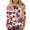 White Shirts, variant on Jsaierl 4th of July Shirts for Women Plus Size Patriotic Red White and Blue Print T shirts Elegant 3/4 Sleeve Tees Flowy Crew Neck Blouses Tops