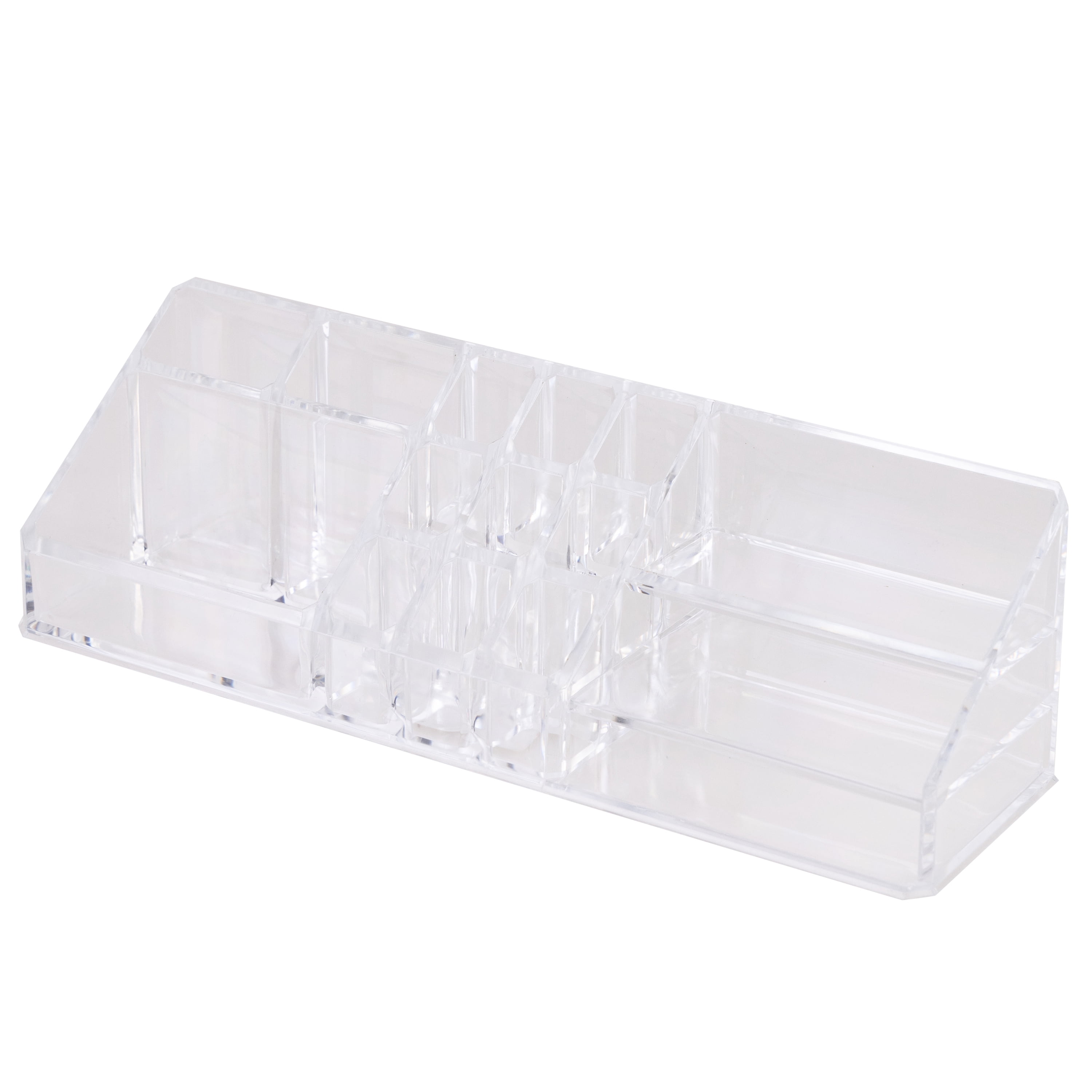 Simplify 14 Section Cosmetic and Jewelry Holder, Clear