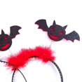 thumbnail image 2 of Halloween Bat Headband Day of the Dead Sequins Hairband Cosplay Costume Headpiece for Adult Kids Stage S Headwear, 2 of 5