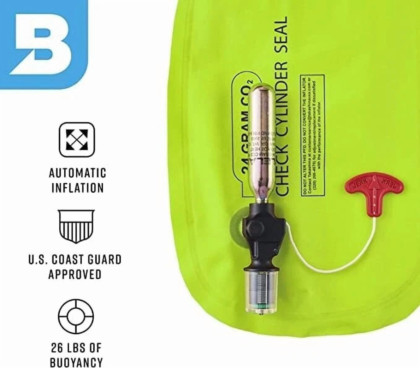 Bluestorm Cirrus 26 Inflatable Life Jacket USCG Type V PFD, Guy Harvey Signature Series *FLAMINGO*
