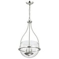 thumbnail image 3 of Nuvo Lighting Amado 3 Light Pendant - 14 Inches - Polished Nickel Finish - Clear Glass - Polished Nickel, 3 of 16