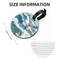 thumbnail image 5 of Seagull 2pcs PU Leather Round Bag Tags Suitcase Handbag Tags with Privacy Cover and Name ID Tag for Travel Luggage, Handbags, Backpacks, School Bags, 5 of 6