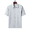 Light Gray, variant on AZoiNM Men's Short Sleeve Dress Shirt, 60% Cotton 40% Linen Vertical Stripe Loose Fit Button Down Business Casual Summer Breathable Tops