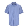 thumbnail image 5 of Men's Linen Short Sleeved T Shirt Loose Undershirt Solid Color Short Sleeved Cotton Linen Shirt For Men Beach Plus Size Men Short Sleeved Shirt, 5 of 7
