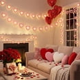 thumbnail image 3 of cpengpj LED Wooden Heart String Lights 6m 40 LED Multicolor Battery Operated Romantic Valentine's Day Home Party Decor, 3 of 8