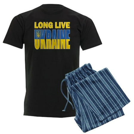 

CafePress - Long Live Ukraine Pajamas - Men s Dark Pajamas