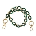 thumbnail image 1 of Ofertas Únicas 1 Pc Correa de Mano Durable para Viajar Verde Profundo Blanco Acrílico Metal, 1 of 1