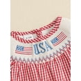 thumbnail image 4 of Okbabeha Toddler Baby Girl 4th of July Outfits Infant Ruffle USA Flag Fourth of July Dress Summer Independence Day Clothes, 4 of 7