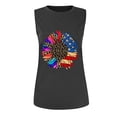 thumbnail image 4 of DailyTrove Women's Tie-Dye Peace Sign Tank Top - Polyester Casual Summer & Festival Wear, Vibrant for Outings, 4 of 5
