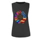 thumbnail image 4 of Camiseta sin mangas con estampado de rayas y estrellas de la bandera de EE. UU. para mujer de verano Fridja  gh2970, 4 of 5