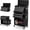 Black, variant on TUFFIOM 8-Drawer Rolling Tool Chest, Wheeled Tool Storage Cabinet w/Detachable Top, Drawers & Side Hooks, Mechanic Tool Organizer Box for Garage Warehouse Repair Shop