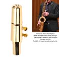 thumbnail image 4 of Boquilla De Saxofón Tenor Boquilla De Saxofón Bb De Latón Con Tapa Para Profesionales Y Principiantes Del Saxofón 5#, 4 of 7