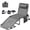 Gray, variant on Homall Outdoor Lounge Chair Foldable Chair Adjustable Height Patio Lounge Chair,Suitable for Beach,Lawn and Pool,Beige