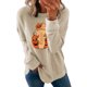 thumbnail image 1 of UKAP Sudadera con Estampado de Calabaza para Mujer, Sudadera de Otoño de Manga Larga, Jersey Informal con Cuello Redondo, Tops, 1 of 3