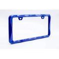 thumbnail image 6 of Creathome 3D Curly Wave Pattern Shining Blue License Plate Frame from Pure Zinc Alloy Metal, 6 of 7