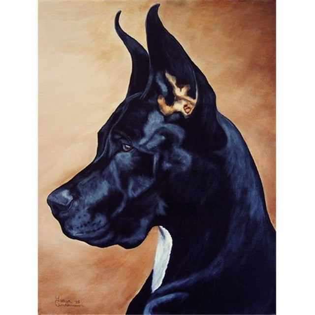 Carolines Treasures AMB1041GF Black Great Dane Flag Garden Size