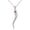 K-style2-Oct, variant on Italian Horn Pendant Necklace for Women - Silver Horn Pendant with Jan-Dec Simulated Birthstone - Protection Amulet Jewelry Gift Box