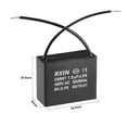 thumbnail image 2 of Uxcell 36.5x16x29.5mm 1.8uF 450V AC 2 Wires CBB61 Ceiling Fan Capacitor, 2 of 5