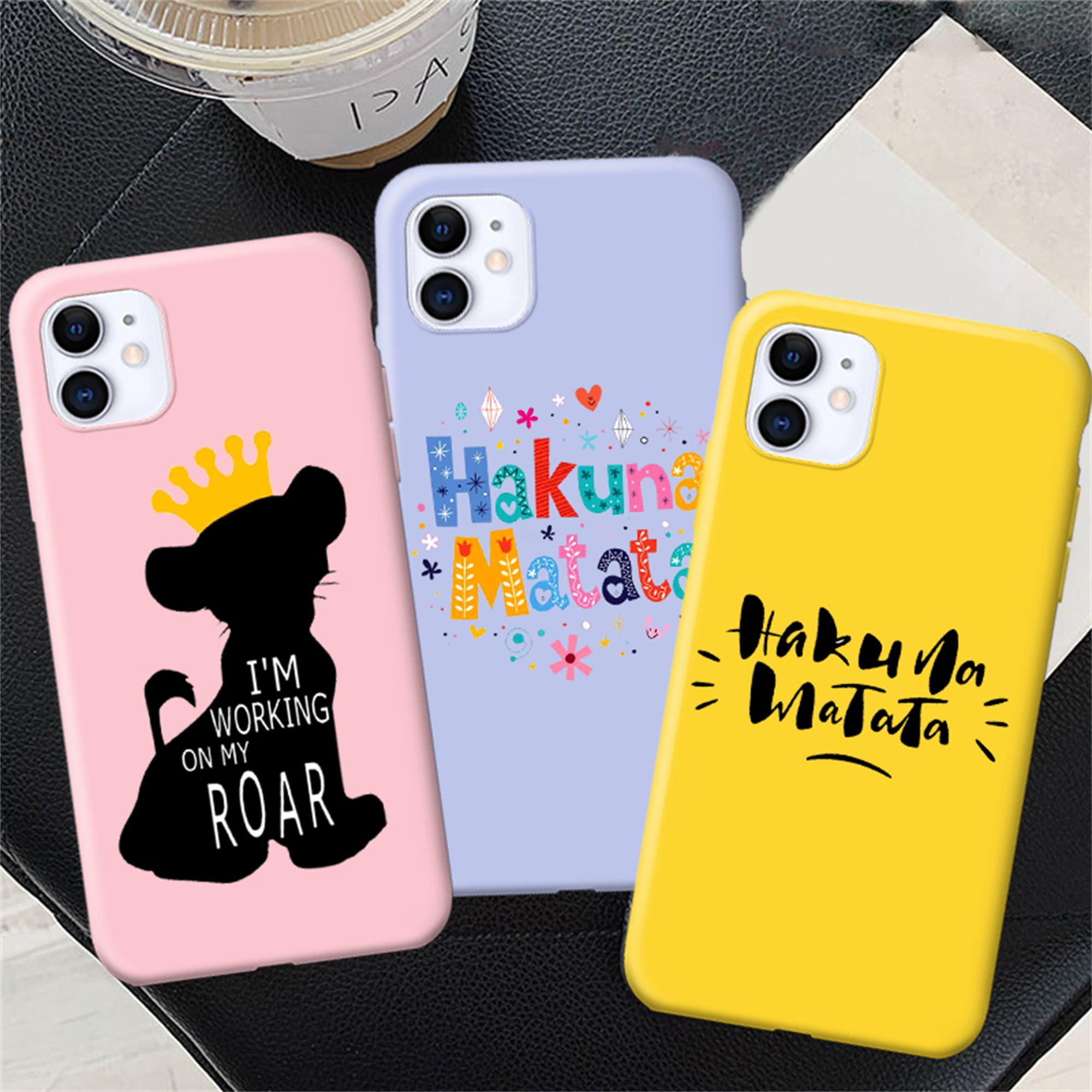 For Iphone 8 Plus Case Cartoon Hakuna Matata Lion Silicone Tpu Phone Case For Iphone 7 Plus 8 Plus Walmart Com