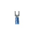 thumbnail image 2 of Panduit PN14-6F-C Fork Terminal, Nylon Insulated, 18 - 14 AWG, #6 Stud Size, Blue (100-Pack) CA2, 2 of 2