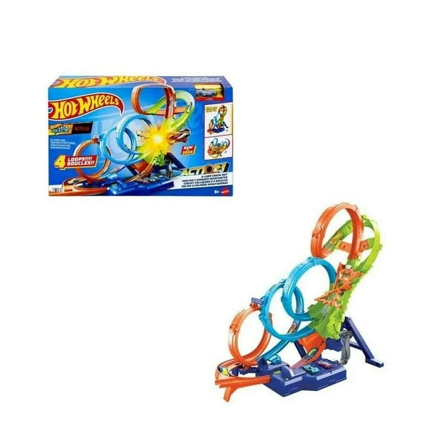 Wheels City Hot Wheels Pista Vueltas Y Choques Pista Vueltas Y