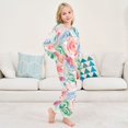 thumbnail image 6 of Fluffy Pajamas Set Fuzzy Winter Warm Pj Sets Pullover Tops and Long Pants Roses Pattern X-Large, 6 of 8