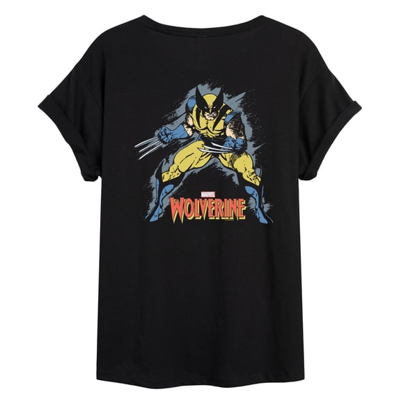 Marvel Wolverine - Grunge - Women's Oversized Graphic T-Shirt
