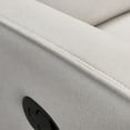 thumbnail image 2 of 3.31" X 37.4" X 39.4" Cream Air Leather - Glider & Swivel Manual Recliner, 2 of 3