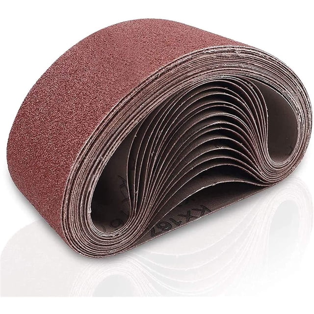Banda de lijado KX167 (100x915 mm) Óxido de aluminio 4x36 pulgadas, grano 60 80 120 150 240 400 Resina fenólica Adherida para madera, piso Sincero Hogar