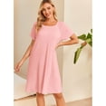 thumbnail image 6 of Avidlove Women Maternity Nursing Nightgown with Button Short Sleeve Nursing Dress for Breastfeeding Labor and Delivery Gown for Hospital S-XXL, 6 of 7