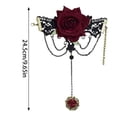 thumbnail image 3 of Fingerless Gloves for Women Subcultures Rose Flower Wristband Cuff Sleeves Decorative Gloves for Girl Wrist Decors, 3 of 9