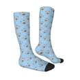 thumbnail image 3 of Picia Women Crew Soft Moisture-wicking Socks Cute French Bulldog Pattern Design Cotton Socks, One Size fit All, 3 of 9