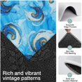 thumbnail image 3 of Blue Gold Marble Pattern Kitchen Rugs Sets Of 3,Kitchen Runner Rugs Non Skid Washable,Decorative Kitchen Floor Mats for Kitchen,Sink,Laundry,17"x30"+ 17"x47" + 17"x59", 3 of 6