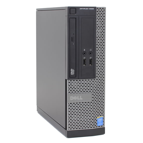 Pre-Owned Dell Optiplex 3020 SFF, Intel Core i3 4130 3.4Ghz, 4GB RAM, 2TB HDD, DVD, Windows 10 Pro