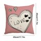 thumbnail image 3 of CaiYueKe Valentine's Day Pillow Cover Romantic Couples Gift Linen Look Cushion Case Decorative Throw Pillow for Home Decor Sofa Bedroom Living Room Anniversary Present, 3 of 7